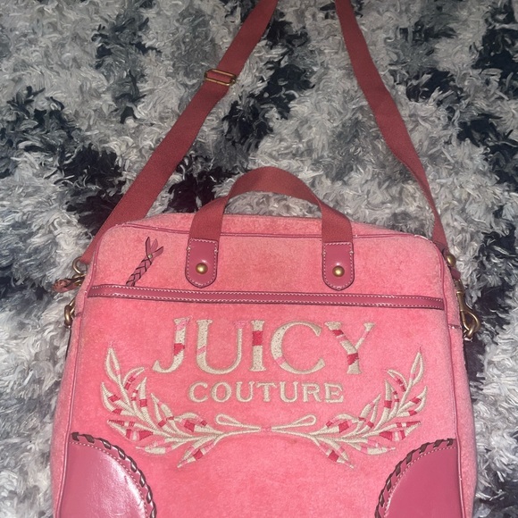 Y2K Juicy Couture laptop crossbody with zip pockets: so cute!!! - Picture 2 of 7